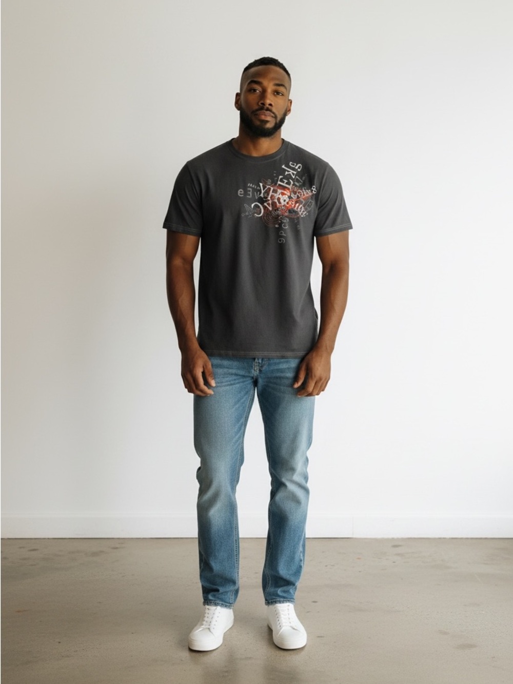 DKNY Black Graphic T-Shirt Men’s Size M